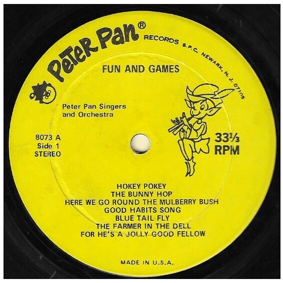 Peter Pan Singers + Orchestra / Fun and Games | Peter Pan 8073 | Stereo | 1969