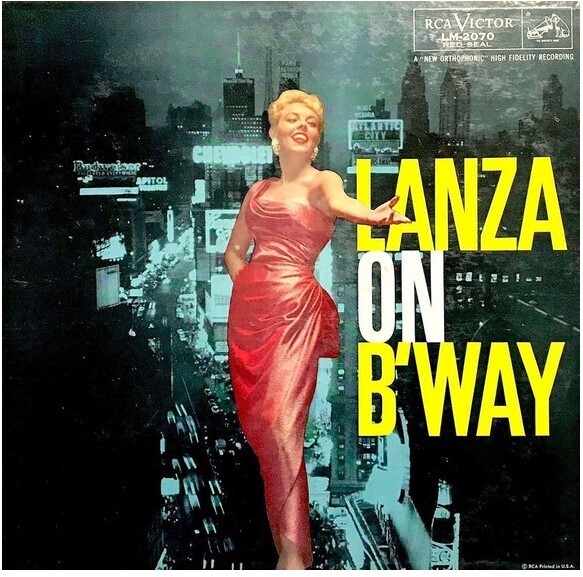 Lanza, Mario / Lanza On Broadway | RCA Victor Red Seal LM-2070 | Mono | 1956