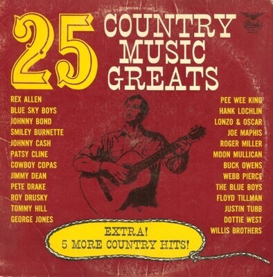 Various Artists / 25 Country Music Greats / Starday CMG-1 | 1966
