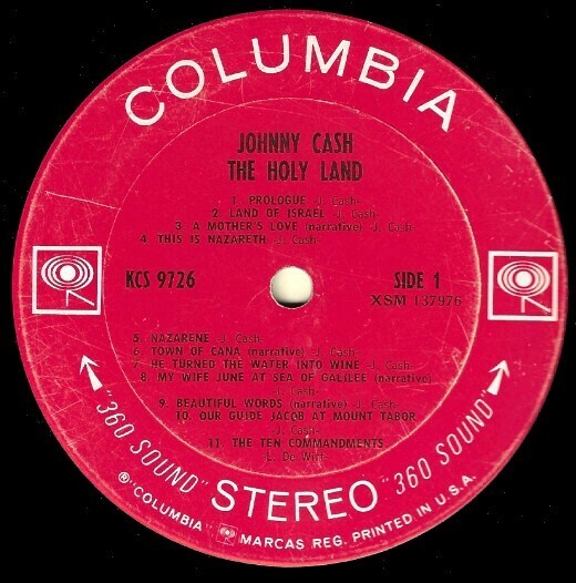 Cash, Johnny / The Holy Land | Columbia KCS-9726 | January 1969