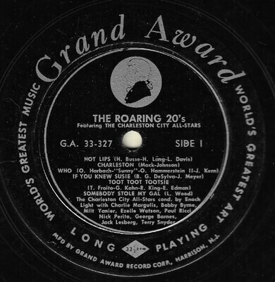 Light, Enoch / The Roaring 20&#39;s | Grand Award 33-327 | Charleston City All-Stars | 1956