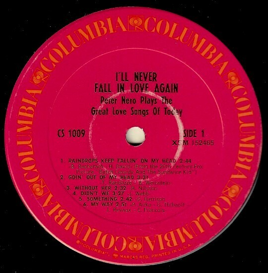 Nero, Peter / I&#39;ll Never Fall in Love Again | Columbia CS-1009 | Stereo | 1970