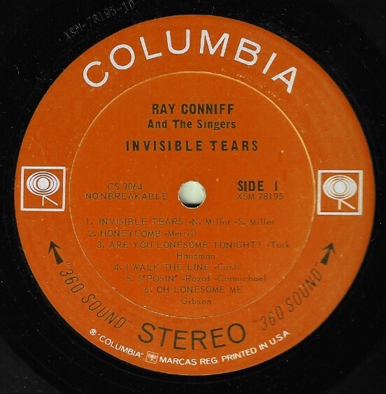 Conniff, Ray / Invisible Tears | Columbia CS-9064 | Stereo | 1964