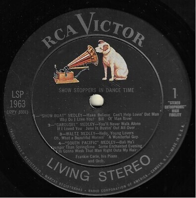 Carle, Frankie / Show Stoppers in Dance Time | RCA Victor LSP-1963 | Living Stereo | 1959