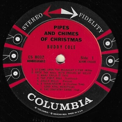 Cole, Buddy / Pipes and Chimes of Christmas | Columbia CS-8032 | Stereo | 1958