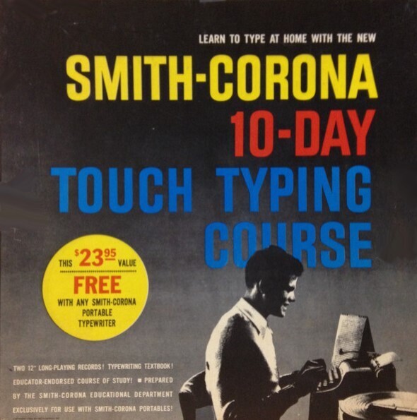 Smith-Corona / Ten-Day Touch Typing Course | with Book | 1958