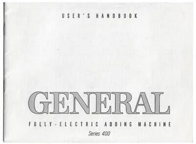 General-Gilbert Corporation / General Fully-Electric Adding Machine (Series 400) | 1950s