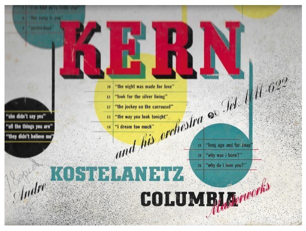 Kostelanetz, Andre / Music of Jerome Kern | Columbia Masterworks MM-622 | 1946
