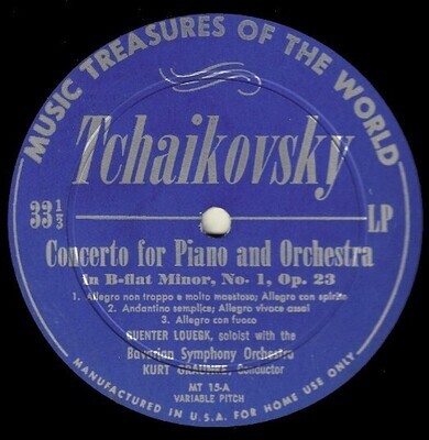 Graunke, Kurt / Tchaikovsky: Concerto for Piano and Orchestra | Music Treasures of the World MT-15