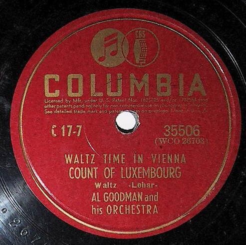 Goodman, Al / Count of Luxembourg | Columbia 35506 | June 1940