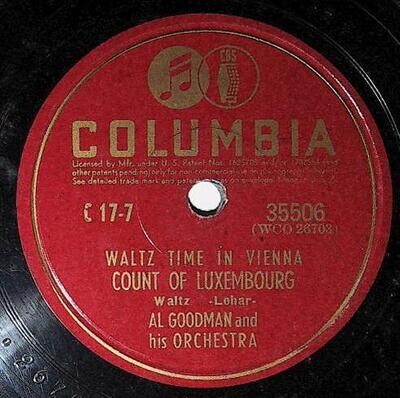 Goodman, Al / Count of Luxembourg | Columbia 35506 | June 1940