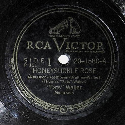 Waller, Fats / Honeysuckle Rose | RCA Victor 20-1580 | June 1944