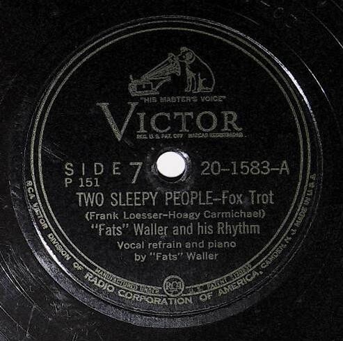Waller, Fats / Two Sleepy People | Victor 20-1583 | June 1944