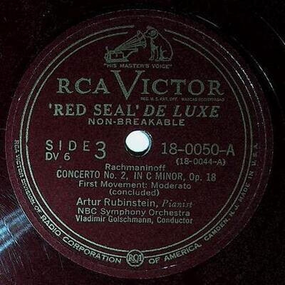 Rubinstein, Artur / Rachmaninoff: Concerto No. 2, In C Minor, Op. 18 (First Movement) | RCA Victor Red Seal 18-0050 | Part 3 | 1948