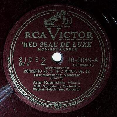 Rubinstein, Artur / Rachmaninoff: Concerto No. 2, In C Minor, Op. 18 (First Movement) | RCA Victor Red Seal 18-0049 | Part 2 | 1948
