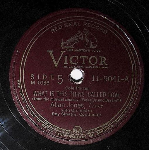 Jones, Allan / What Is This Thing Called Love | Victor Red Seal 11-9041 | 1947