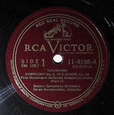 Koussevitzky, Serge / Tchaikovsky: Symphony No. 5, In E Minor, Op. 64 (First Movement) | RCA Victor Red Seal 11-9198 | Part 1 | 1950