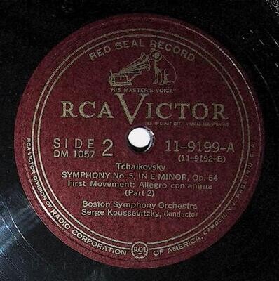 Koussevitzky, Serge / Tchaikovsky: Symphony No. 5, In E Minor, Op. 64 (First Movement) | RCA Victor Red Seal 11-9199 | Part 2 | 1950