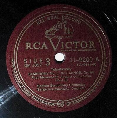Koussevitzky, Serge / Tchaikovsky: Symphony No. 5, In E Minor, Op. 64 (First Movement) | RCA Victor Red Seal 11-9200 | Part 3 | 1950