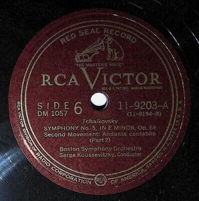 Koussevitzky, Serge / Tchaikovsky: Symphony No. 5, In E Minor, Op. 64 (Second Movement) | RCA Victor Red Seal 11-9203 | Part 2 | 1950