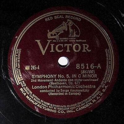Koussevitzky, Serge / Beethoven: Symphony No. 5, In C Minor (2nd Movement) | Victor Red Seal 8516 | Continued