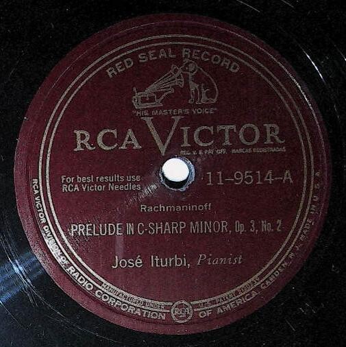 Iturbi, Jose / Prelude In C-Sharp Minor, Op. 3, No. 2 | RCA Victor Red Seal 11-9514 | Rachmaninoff