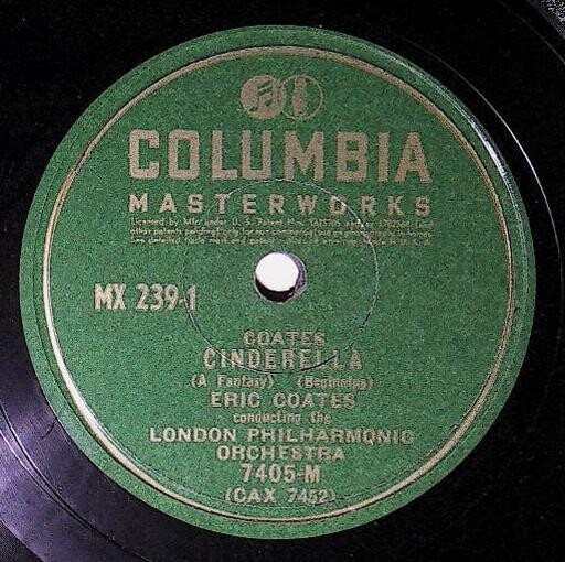 Coates, Eric / Cinderella (A Fantasy) (Beginning) | Columbia Masterworks 7405-M | 1948