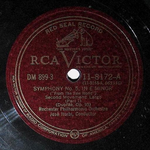 Iturbi, Jose / Symphony No. 5, In E Minor (Second Movement-Part 1) | RCA Victor Red Seal 11-8172 | Dvorak