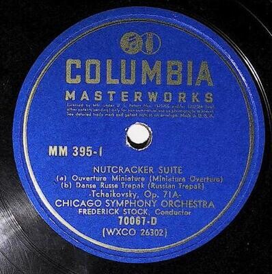 Stock, Frederick / Nutcracker Suite (Miniature Overture) | Columbia Masterworks 70067-D | Tchaikovsky | 1943