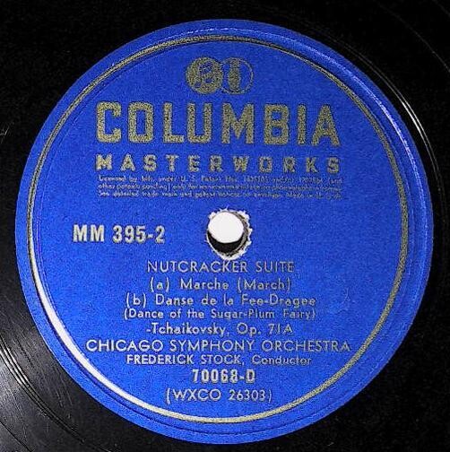 Stock, Frederick / Nutcracker Suite (March) | Columbia Masterworks 70068-D | Tchaikovsky | 1943