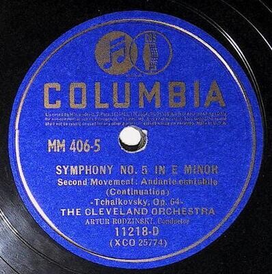 Rodzinski, Artur / Symphony No. 5 In E Minor (Second Movement) | Columbia 11218-D | Tchaikovsky | 1940 | Continuation