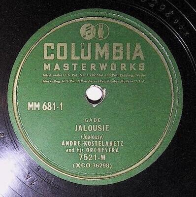 Kostelanetz, Andre / Jalousie | Columbia Masterworks 7521-M | 1947