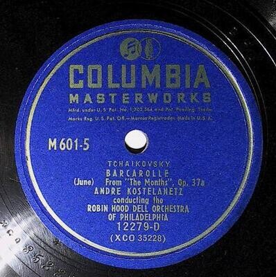 Kostelanetz, Andre / Barcarolle | Columbia Masterworks 12279-D | Tchaikovsky | 1946