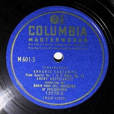 Kostelanetz, Andre / Andante Cantabile | Columbia Masterworks 12278-D | Tchaikovsky | 1946