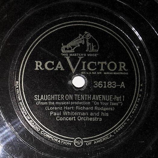 Whiteman, Paul / Slaughter On Tenth Avenue (1949) / RCA Victor 36183 (Single, 12" Shellac)