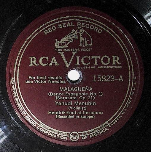 Menuhin, Yehudi / Malaguena | RCA Victor Red Seal 15823 | 1940