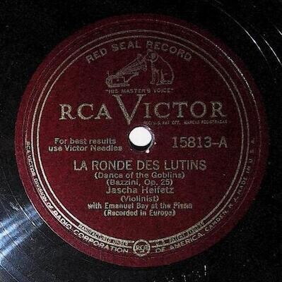 Heifetz, Jascha / La Ronde Des Lutins | RCA Victor Red Seal 15813 | Bazzini