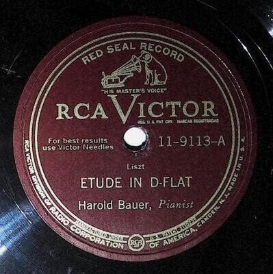 Bauer, Harold / Etude In D-Flat | RCA Victor Red Seal 11-9113 | Liszt