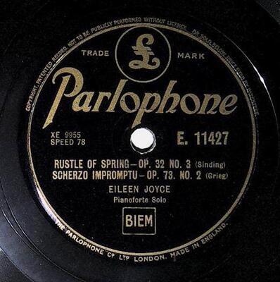 Joyce, Eileen / Rustle of Spring | Parlophone E. 11427 | December 1939