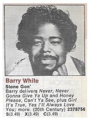 White, Barry / Stone Gon' | 20th Century / 1973