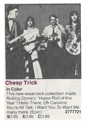 Cheap Trick / In Color | Epic | 1977