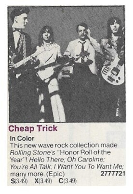 Cheap Trick / In Color | Epic / 1977