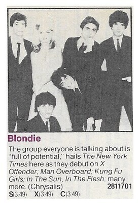 Blondie / Blondie | Chrysalis | 1977