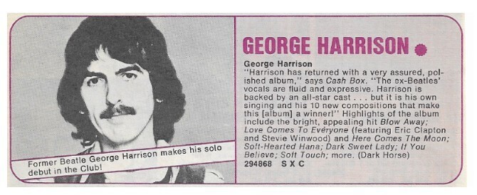 Harrison, George / George Harrison | Dark Horse / 1979