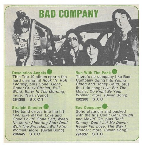 Bad Company / Desolation Angels | Swan Song / 1979