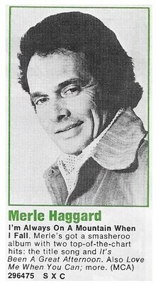 Haggard, Merle / I&#39;m Always On a Mountain When I Fall | MCA | 1978