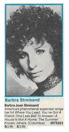 Streisand, Barbra / Barbra Joan Streisand | Columbia / 1971