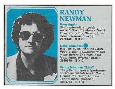 Newman, Randy / Born Again | Warner Bros. / 1979