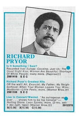 Pryor, Richard / Is It Something I Said? | Reprise / 1975