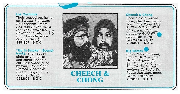 Cheech + Chong / Los Cochinos | Warner Bros. / 1973